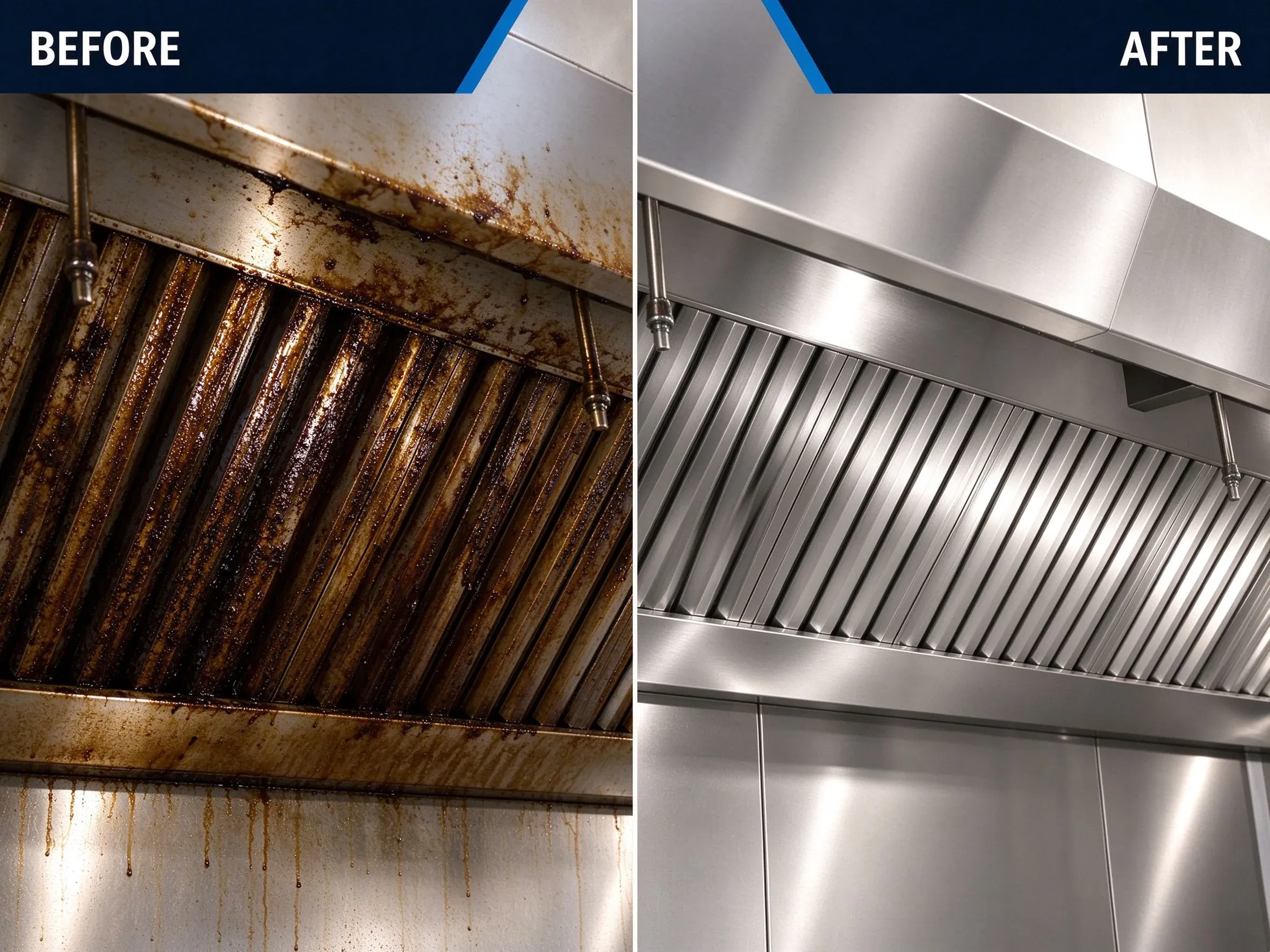 08-Heavy Oil Cleaner Exhaust Hood Before-After