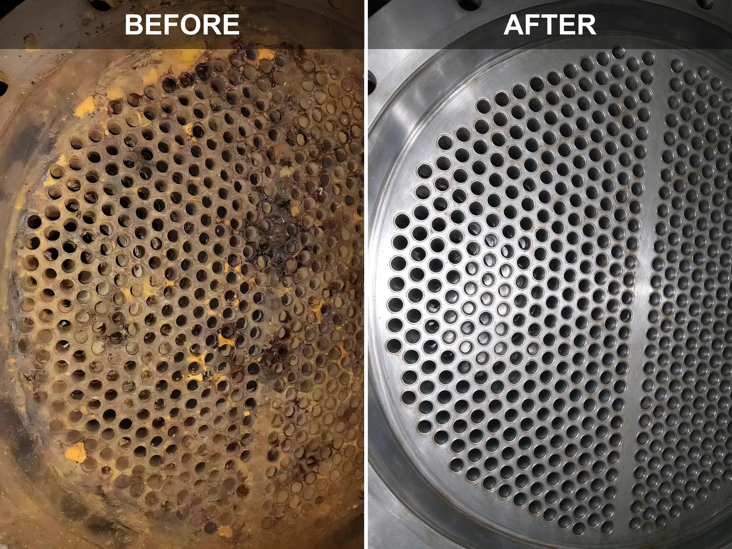 06-Large Tube Sheet with Flange-Before-After