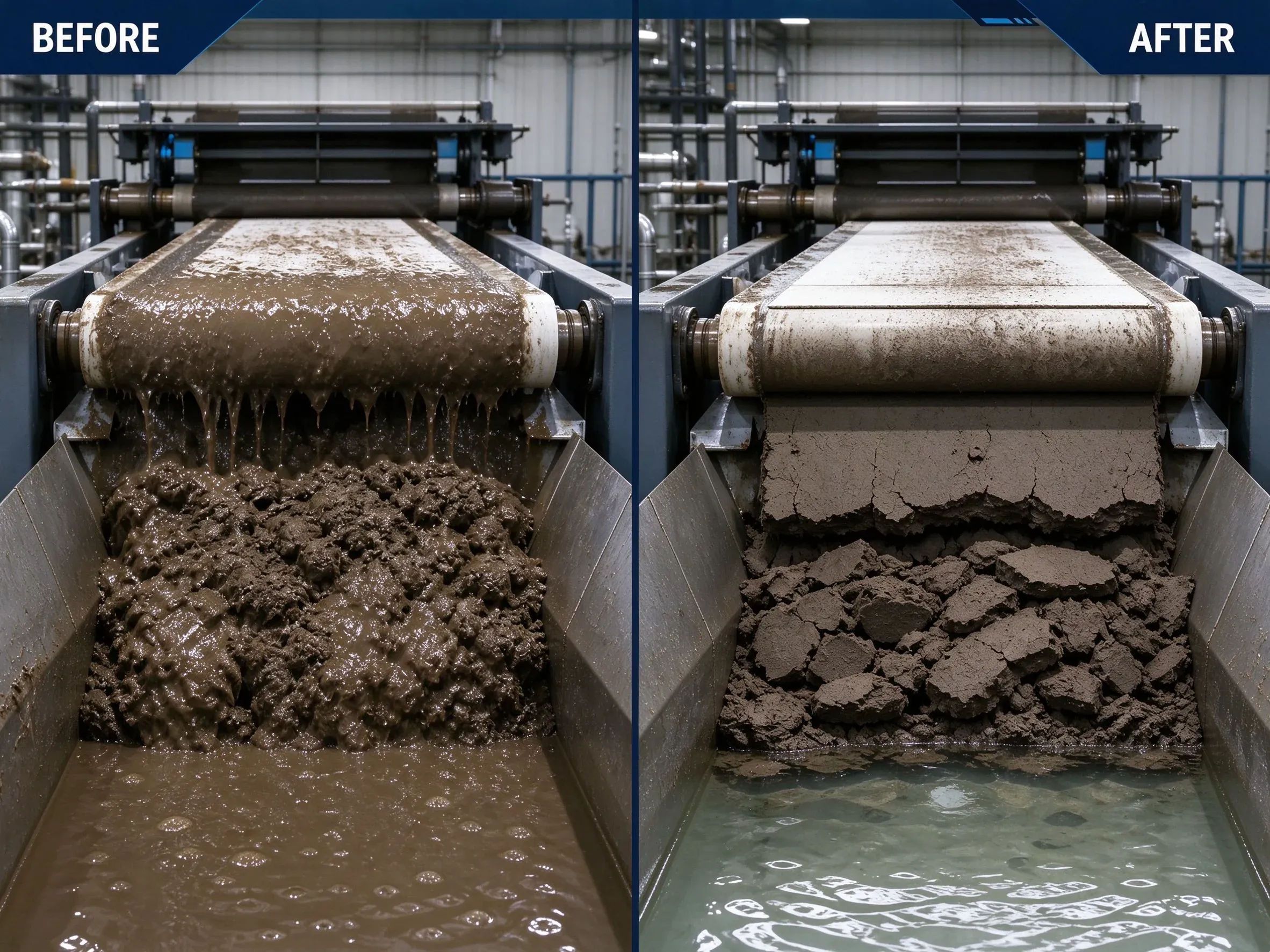 07-Water Treatment Sludge Dewatering Before-After