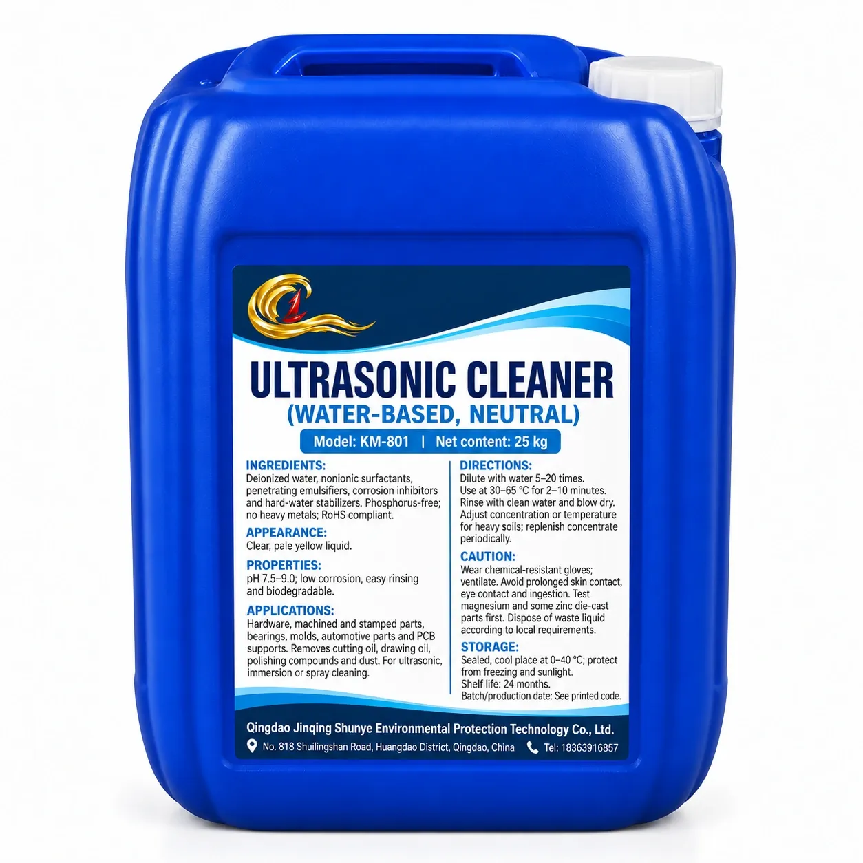 KM-801 Ultrasonic Cleaner (Water-Based, ...