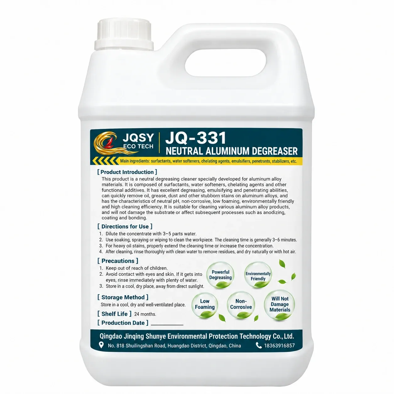 JQ-331 Neutral Aluminum Degreaser